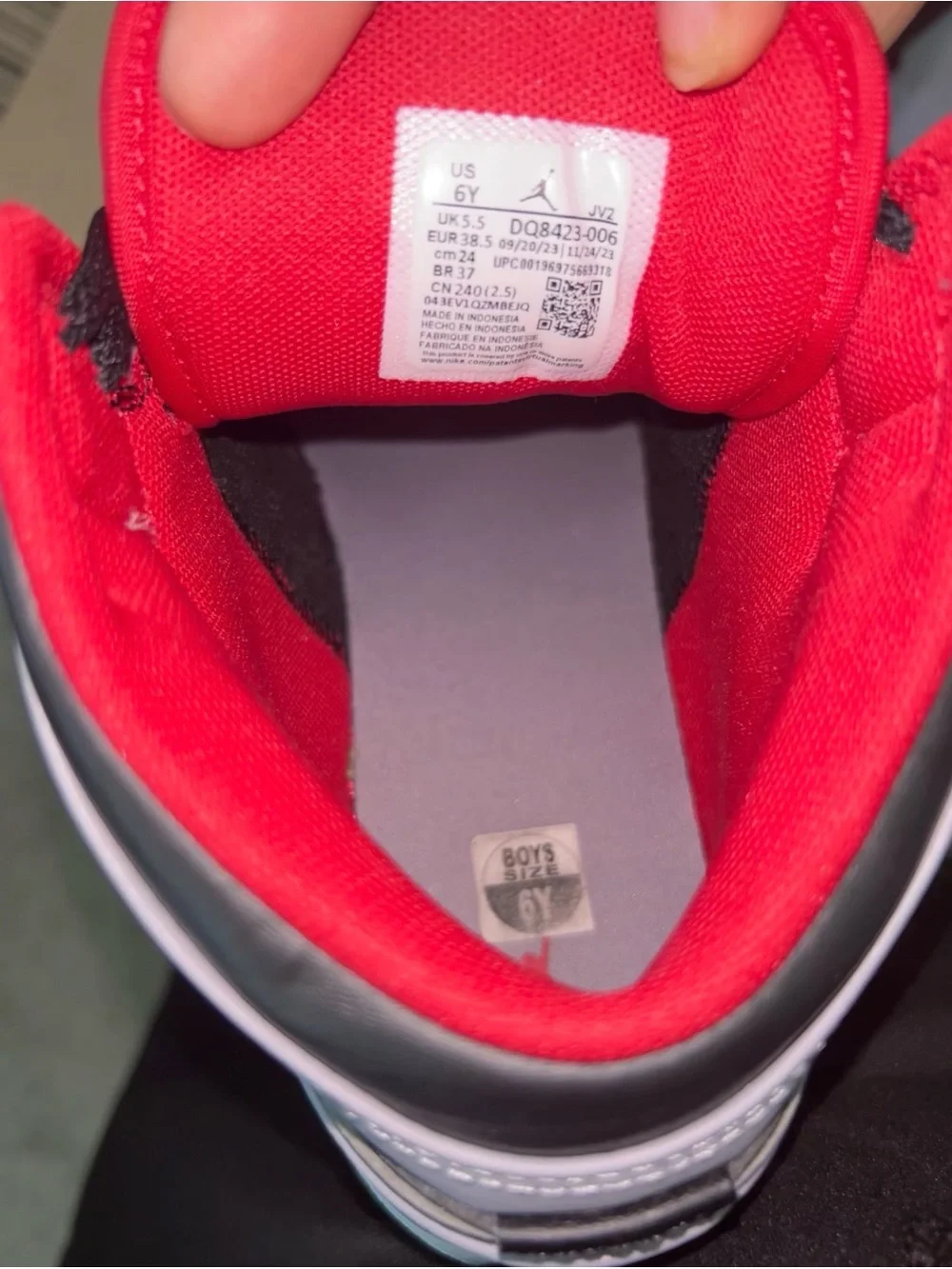 Nike Air Jordan 1 Mid Sneakers - Black, Gray, Red